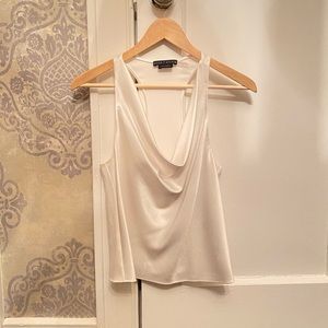 Alice + Olivia silk white top